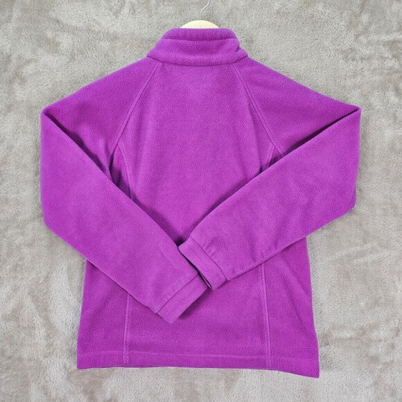 Columbia Jacket Kids Girls Youth L (14-16) Full Zip Fleece Pink Zipped Pockets - Picture 2 of 10